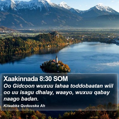 Xaakinnada 8:30 SOM Bible Verse Image