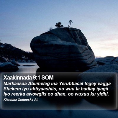 Xaakinnada 9:1 SOM Bible Verse Image