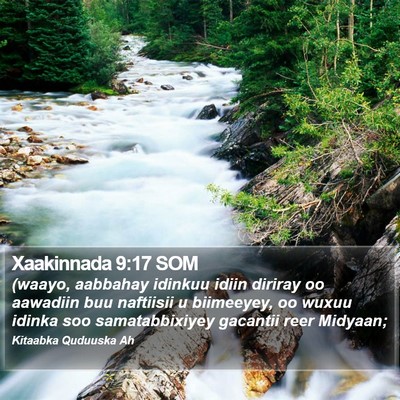 Xaakinnada 9:17 SOM Bible Verse Image