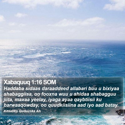 Xabaquuq 1:16 SOM Bible Verse Image