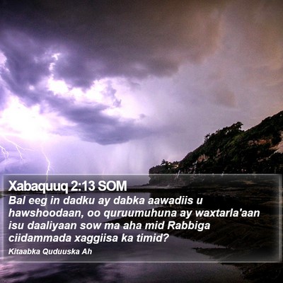 Xabaquuq 2:13 SOM Bible Verse Image