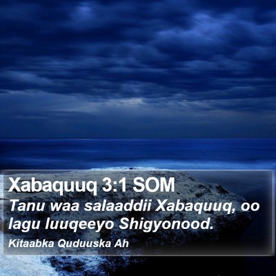 Xabaquuq 3:1 SOM Bible Verse Image