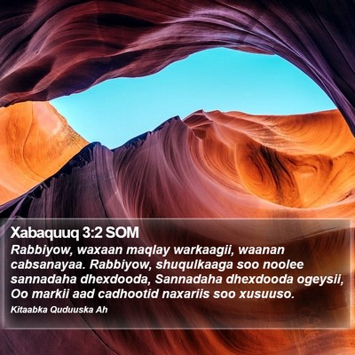 Xabaquuq 3:2 SOM Bible Verse Image