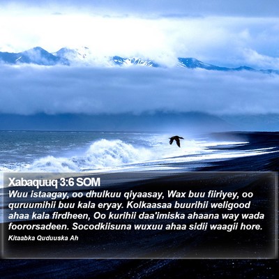 Xabaquuq 3:6 SOM Bible Verse Image