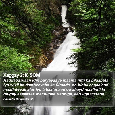 Xaggay 2:18 SOM Bible Verse Image