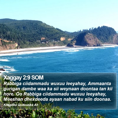 Xaggay 2:9 SOM Bible Verse Image