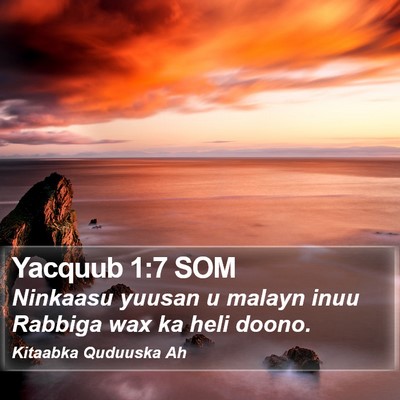 Yacquub 1:7 SOM Bible Verse Image