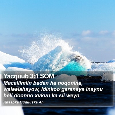 Yacquub 3:1 SOM Bible Verse Image