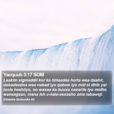 Yacquub 3:17 SOM Bible Verse Image