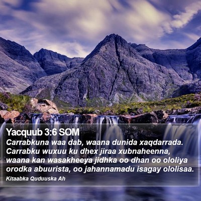 Yacquub 3:6 SOM Bible Verse Image