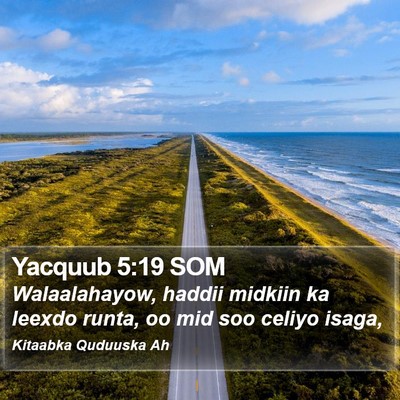 Yacquub 5:19 SOM Bible Verse Image
