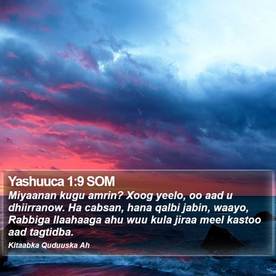 Yashuuca 1:9 SOM Bible Verse Image