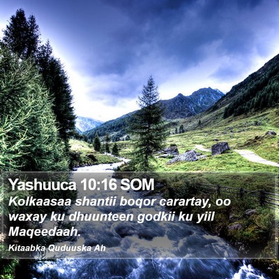 Yashuuca 10:16 SOM Bible Verse Image