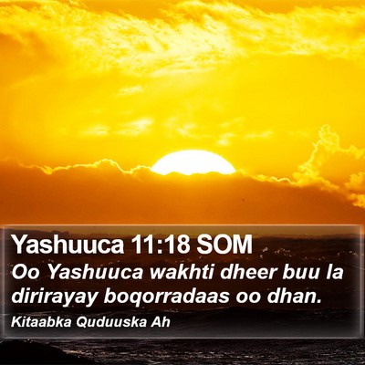 Yashuuca 11:18 SOM Bible Verse Image