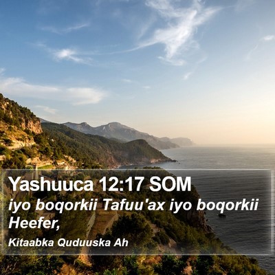 Yashuuca 12:17 SOM Bible Verse Image