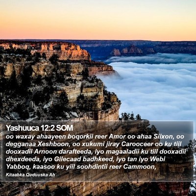 Yashuuca 12:2 SOM Bible Verse Image