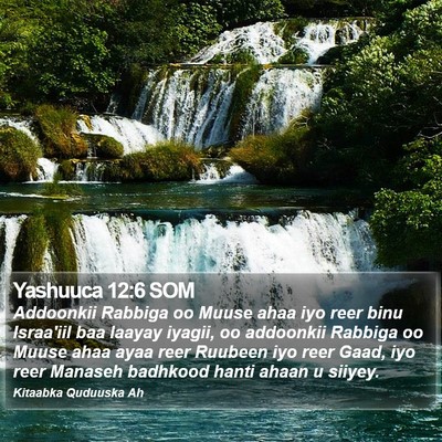 Yashuuca 12:6 SOM Bible Verse Image