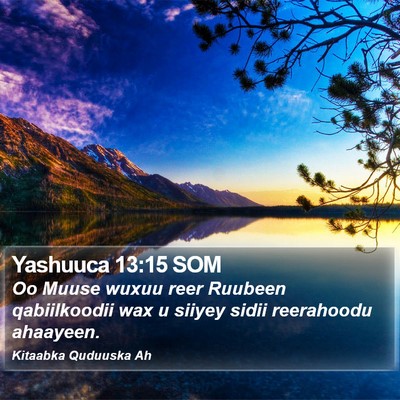 Yashuuca 13:15 SOM Bible Verse Image