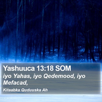 Yashuuca 13:18 SOM Bible Verse Image