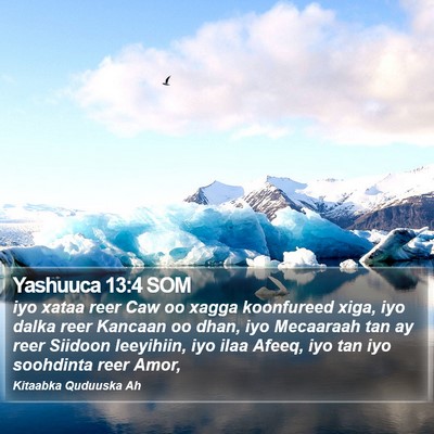 Yashuuca 13:4 SOM Bible Verse Image
