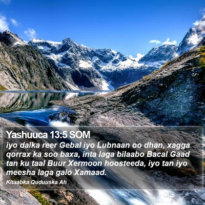 Yashuuca 13:5 SOM Bible Verse Image