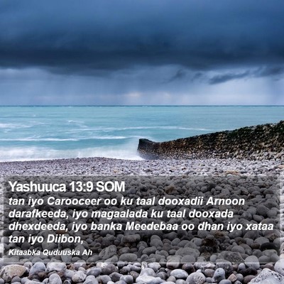 Yashuuca 13:9 SOM Bible Verse Image