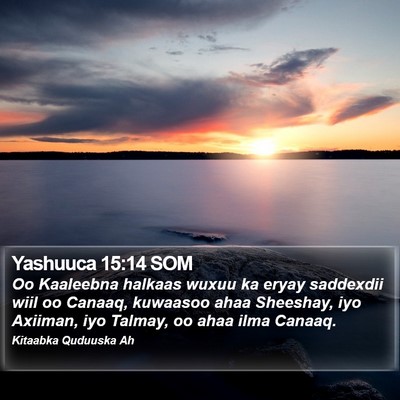 Yashuuca 15:14 SOM Bible Verse Image