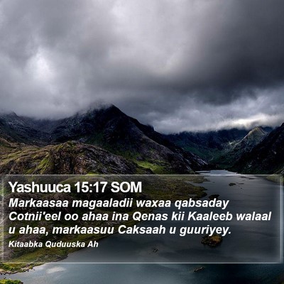 Yashuuca 15:17 SOM Bible Verse Image