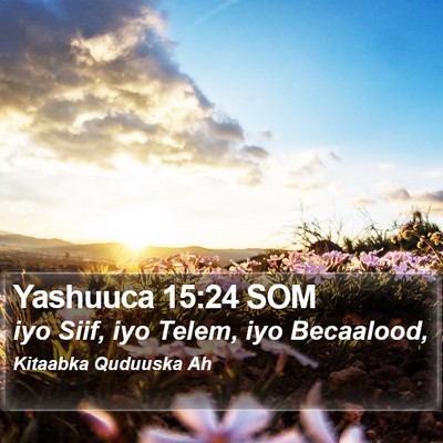 Yashuuca 15:24 SOM Bible Verse Image