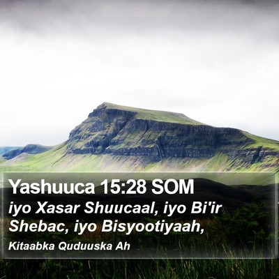 Yashuuca 15:28 SOM Bible Verse Image