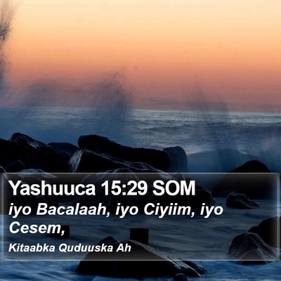 Yashuuca 15:29 SOM Bible Verse Image