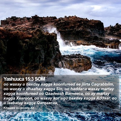 Yashuuca 15:3 SOM Bible Verse Image