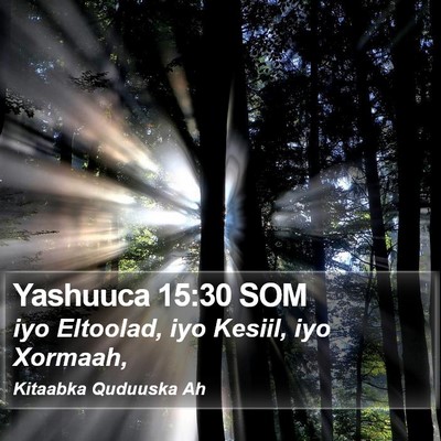 Yashuuca 15:30 SOM Bible Verse Image