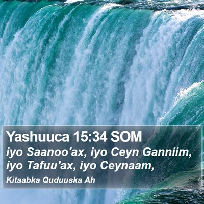 Yashuuca 15:34 SOM Bible Verse Image