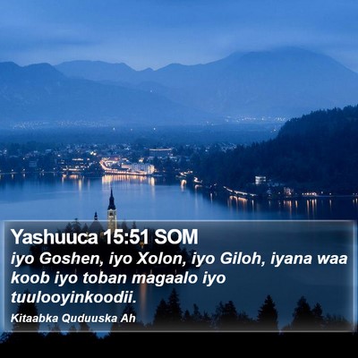 Yashuuca 15:51 SOM Bible Verse Image