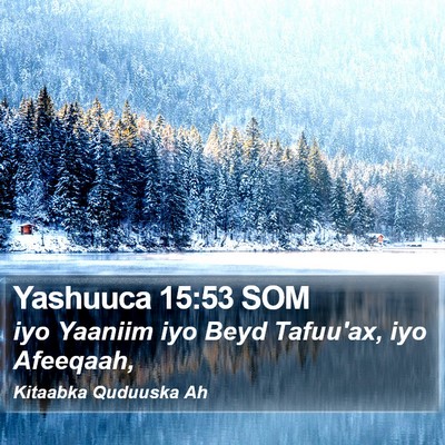 Yashuuca 15:53 SOM Bible Verse Image