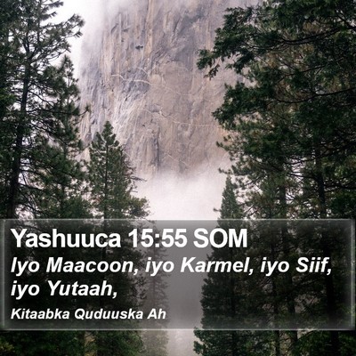 Yashuuca 15:55 SOM Bible Verse Image
