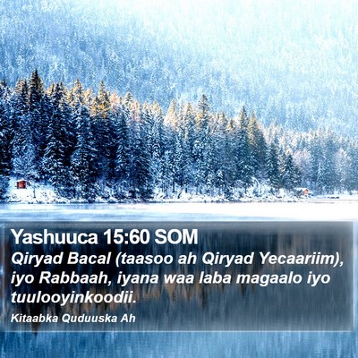 Yashuuca 15:60 SOM Bible Verse Image