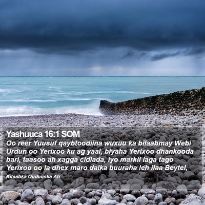 Yashuuca 16:1 SOM Bible Verse Image