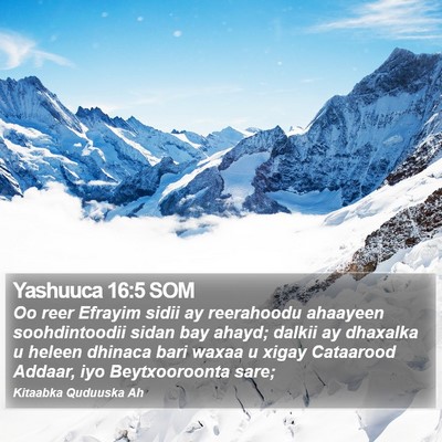 Yashuuca 16:5 SOM Bible Verse Image