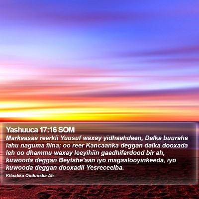 Yashuuca 17:16 SOM Bible Verse Image