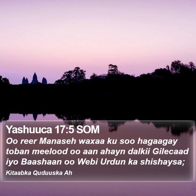Yashuuca 17:5 SOM Bible Verse Image