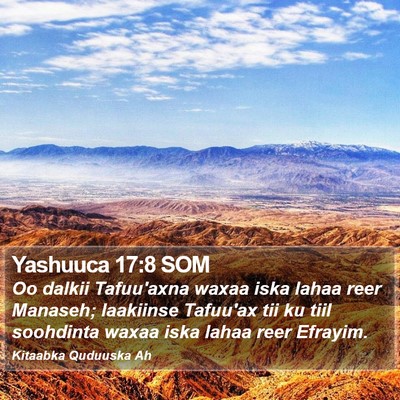 Yashuuca 17:8 SOM Bible Verse Image
