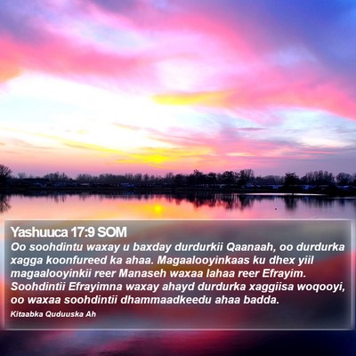Yashuuca 17:9 SOM Bible Verse Image