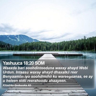 Yashuuca 18:20 SOM Bible Verse Image
