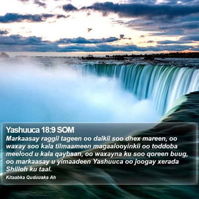 Yashuuca 18:9 SOM Bible Verse Image