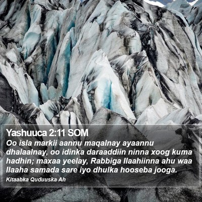 Yashuuca 2:11 SOM Bible Verse Image