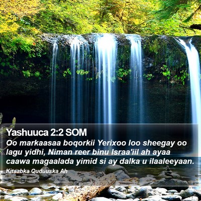 Yashuuca 2:2 SOM Bible Verse Image