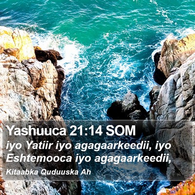 Yashuuca 21:14 SOM Bible Verse Image