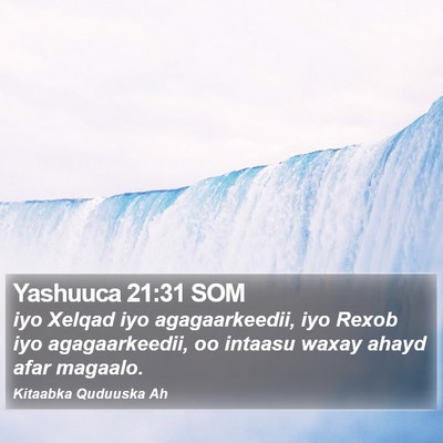 Yashuuca 21:31 SOM Bible Verse Image